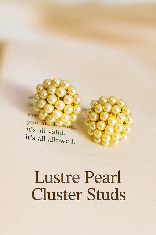 Lustre Pearl Cluster Studs